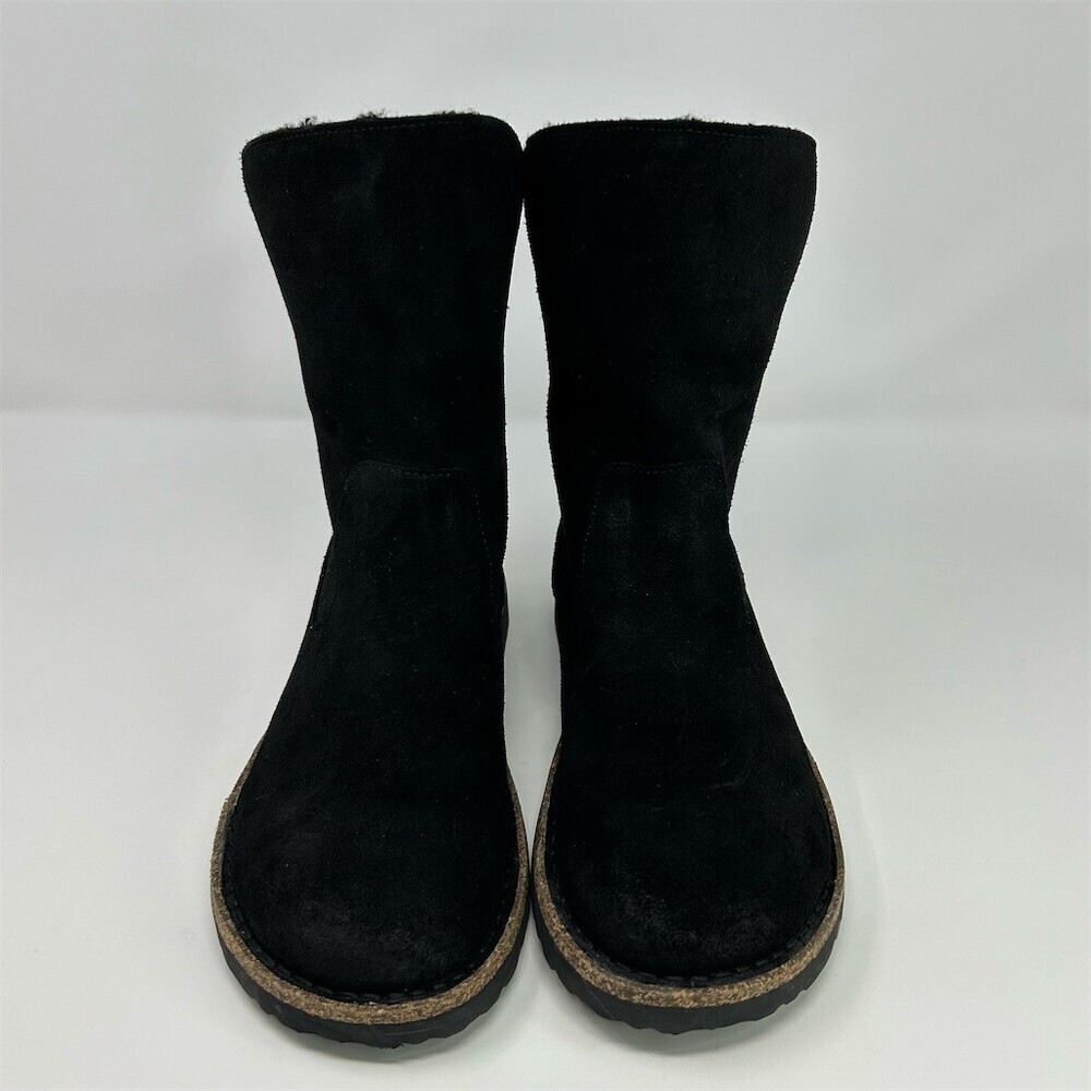 Birkenstock Uppsala Shearling Womens Mid-Calf Winter Boots Black Buckle EU 40 - Picture 4 of 11